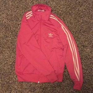 Pink Adidas track jacket
